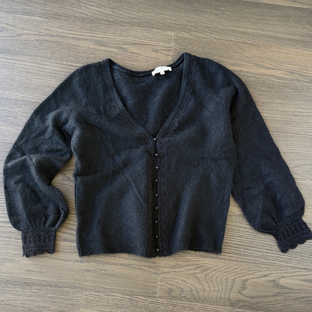 Sézane Black Cardigan